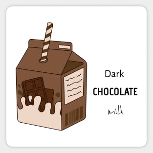 Dark Chocolate Milk Magnet